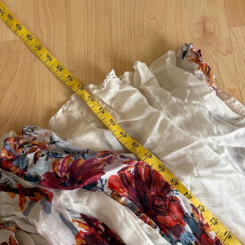 FREE PEOPLE Floral Bardot Printed‎ Maxi Dress Boho Size S - Picture 11 of 11